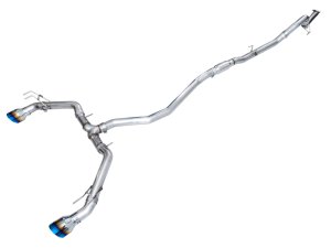 Honda Civic Si Performance Exhaust - AWE Tuning - Cat Back, Track Edition, Dual Vapor - Blue - `22-`26